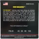 Струни для бас-гітари DR STRINGS FAT-BEAMS BASS - MEDIUM (45-105) - зображення 3