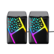 Стерео колонки havit hv-sk763 usb rgb black - изображение 1