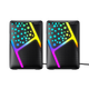 Стерео колонки havit hv-sk763 usb rgb black - изображение 5