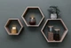 Комплект полиць із дуба. Шестигранні полиці натуральне дерево Wood Mosaic Oak Natural Hexagon Shelfes 40x34,5x11 см Дуб світлий (WM-NS-40x34,5x11) - зображення 6