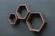 Комплект полиць із дуба. Шестигранні полиці натуральне дерево Wood Mosaic Oak Natural Hexagon Shelfes 40x34,5x11 см Дуб світлий (WM-NS-40x34,5x11) - зображення 8