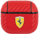 Чохол CG Mobile Ferrari On Track PU Carbon Yellow Metal Logo для AirPods 3 Red (3666339009649) - зображення 1