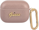 Чохол CG Mobile Guess Saffiano Script Metal Collection для AirPods Pro Pink (3666339009823) - зображення 1