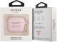 Etui CG Mobile Guess Silicone Vintage Script do AirPods 3 Różowy (3666339010010) - obraz 3