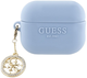 Etui CG Mobile Guess 3D Rubber 4G Diamond Charm GUAP23DSLGHDB do AirPods Pro 2 Niebieski (3666339171292) - obraz 1