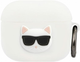 Etui CG Mobile Karl Lagerfeld Silicone Choupette KLACA3SILCHWH do AirPods 3 Biały (3666339009373) - obraz 1