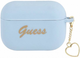 Чохол CG Mobile Guess Silicone Charm Heart Collection GUAPLSCHSB для AirPods Pro Blue (3666339039042) - зображення 1