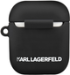 Etui CG Mobile Karl Lagerfeld Silicone Ikonik KLACCSILKHBK do Apple AirPods 1 / 2 Czarny (3700740463789) - obraz 3