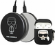 Zestaw CG Mobile Karl Lagerfeld Ikonik Case KLBPPBOA2K do AirPods 1 / 2 + Power Bank Czarny (3700740491546) - obraz 2