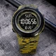 Часы наручные мужские с подсветкой Skmei 2070CMGN 5ATM black/green-camo - изображение 5