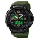Часы наручные мужские с подсветкой Skmei 1520AG 56мм black/green - изображение 2