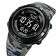 Часы наручные мужские с подсветкой Skmei 2070CMGY 5ATM black/grey-camo - изображение 2