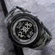 Часы наручные мужские с подсветкой Skmei 2070CMGY 5ATM black/grey-camo - изображение 6