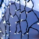 Гірлянда штора дощ Конус 200 LED, 5x0,6м, 8 режимів, чорний провід, IP44, Білий - зображення 4