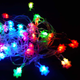 Світлодіодна новорічна гірлянда "Сніжинки" 20 LED, 5м + перехідник, 220V, IP44 - зображення 5