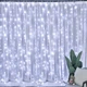 Светодиодная гирлянда штора 180 LED, 1,8x1,5м, 220В, прозрачный провод, статический режим, IP44 - изображение 6