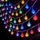 Светодиодная гирлянда "Шарики прозрачные" 20 LED, 5м + переходник, 220V, IP44, Мультиколор - изображение 2