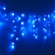 Гірлянда штора дощ Конус 200 LED, 5x0,6м, 8 режимів, чорний провід, IP44, Синій - зображення 3