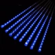 Новорічна LED гірлянда штора Бурульки 8 шт., 3х0,5 м, 220V, IP44 Синій - зображення 5