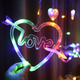 Светодиодная гирлянда штора Сердца-LOVE 12шт, 3х1м, 220V,&nbsp;8 режимов, IP44 - изображение 2