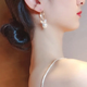 Женские серьги кольца No Brand 2302 золотистые - изображение 5