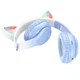Наушники беспроводные полноразмерные Hoco W42 Cat Ear с подсветкой синие - изображение 3