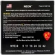 Струны для электрогитары DR STRINGS NEON YELLOW ELECTRIC - LIGHT (9-42) - изображение 3