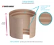 Бандалетки Sesto Senso Thigh Band Smooth M (60-65) Песочные (5902385397445) - изображение 3