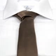 Краватка SF вузька глянсова темно-коричнева однотонна Ширина 5 см FGN-47 - зображення 5