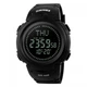 Часы наручные мужские с подсветкой Skmei 1231BK 47мм black - изображение 1