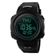 Часы наручные мужские с подсветкой Skmei 1231BK 47мм black - изображение 2