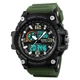 Годинник наручний чоловічий з підсвічуванням Skmei 1283AG 5ATM black/green - зображення 1