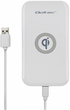 Індуктивний бездротовий зарядний пристрій Qoltec RING 10 W Qualcomm Quick Charge 3.0 White (5901878518428) - зображення 1