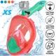 Полнолицевая панорамная X/S Kids (3-10лет) Снорклинг Маска для плаванья VelaSport 1.0 на все лицо с трубкой и клапаном с креплением для экшн камеры детские Pink Turquoise - изображение 1