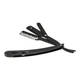 Опасная бритва/опаска/шаветка раскладная для безопасного лезвия Straight Razor черная (GS-113285) - изображение 5