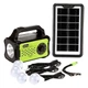 Многофункциональный Фонарь Лампа Solar lighting system GD-8076 |10000 mAh, 4 Лампы, FM, SD карта| - изображение 1