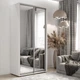 Шафа-купе Viant Light 120х60х240 см Біла Дзеркала - зображення 1