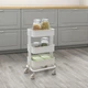 Візок білий, 38x28x65cm IKEA RÅSHULT 204.630.56 - изображение 3