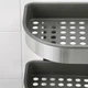 Кутова навісна полиця у ванну кумнату 19х58 см, нержавіюча сталь IKEA BROGRUND 304.089.79 - зображення 2