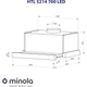 Витяжка телескопічна Minola HTL 5214 BL 700 LED - изображение 10