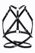 Женская кожаная портупея на грудь Art of Sex Agnessa Leather harness Черный L/XL/2XL - изображение 1