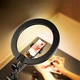 Настільний штатив для зйомки зверху 360 з 2 кріпленнями 1/4 для LED лампи, камери, фотоапарата, GoPro чорний Без Бренда (755710) - зображення 4