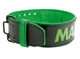 Пояс для тяжелой атлетики MadMax MFB-302 Quick Release Belt кожаный Black/Green M - изображение 1