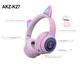 Беспроводные наушники с кошачьими ушками ATD АКZ-К27L Pink - изображение 4