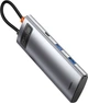 USB-хаб Baseus Metal Gleam Series 7-in-1 USB-C to 2xUSB3.0/HDMI/USB Type-C/PD/SD/TF Grey (WKWG020113) - изображение 4