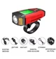 Велофара 3в1 Bailong AS0808 (XPG+2LED+COB, Спидометр, Звонок, USB) Синий - изображение 2