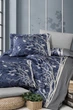 Постельное белье First Choice. Satin Living navy blue-Евро - изображение 2