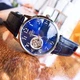 Мужские часы Orient RA-AG0011L10B Серебро\Синий Натуральная кожа - изображение 6