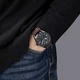 Мужские наручные часы Orient RE-AU0201E00B Черный\Зеленый Натуральная кожа - изображение 4