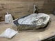 Накладна Раковина з мармуру білий 72х40х13 - зображення 5